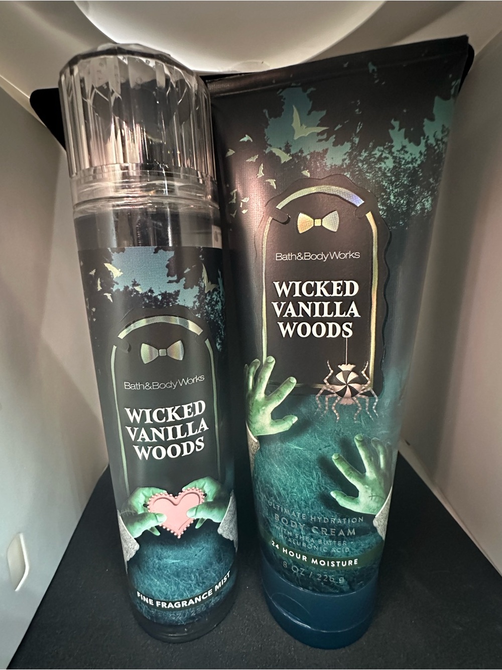 🆕 Bath & Body Works Wicked Vanilla Woods Fragrance Mist & Body Cream ✨unused✨